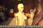 Big cumshot on naked Juliet Sex Session tits